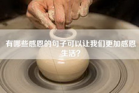 有哪些感恩的句子可以让我们更加感恩生活？