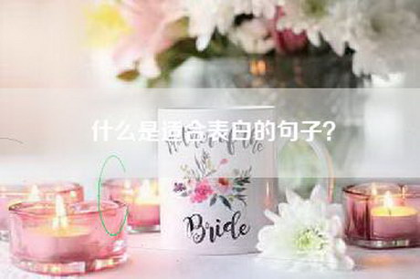 什么是适合表白的句子？