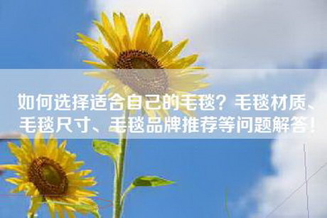 如何选择适合自己的毛毯？毛毯材质、毛毯尺寸、毛毯品牌推荐等问题解答！