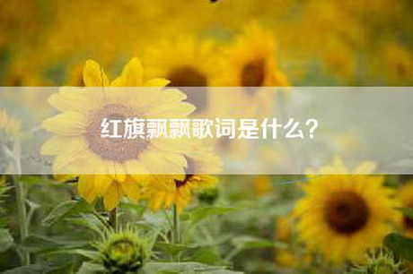 红旗飘飘歌词是什么？