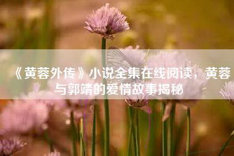 《黄蓉外传》小说全集在线阅读，黄蓉与郭靖的爱情故事揭秘