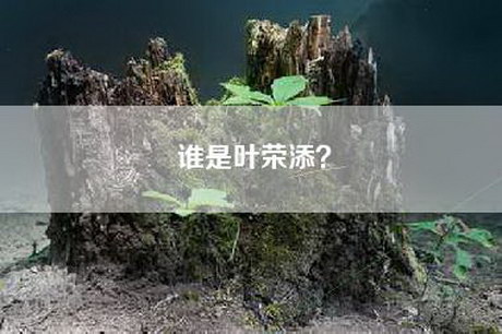 谁是叶荣添？