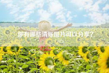 你有哪些清账图片可以分享？