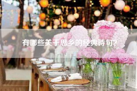 有哪些关于思乡的经典诗句？