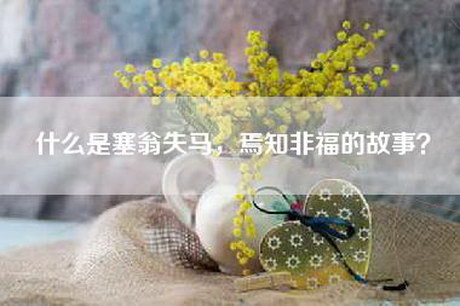 什么是塞翁失马，焉知非福的故事？