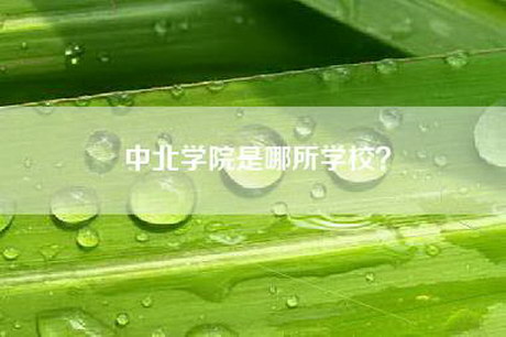 中北学院是哪所学校？