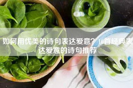 如何用优美的诗句表达爱意？10首经典表达爱意的诗句推荐