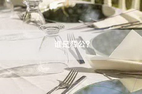 谁是薛公？