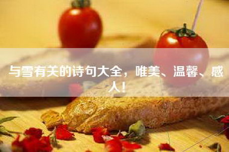 与雪有关的诗句大全，唯美、温馨、感人！
