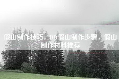 假山制作技巧，DIY假山制作步骤，假山制作材料推荐