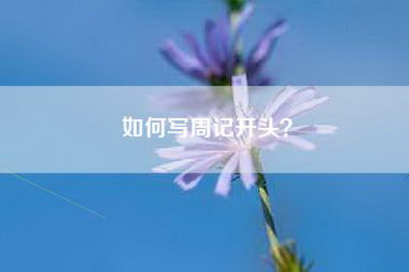 如何写周记开头？