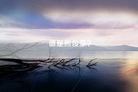 谁是熊俊豪？