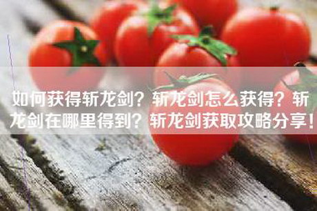 如何获得斩龙剑？斩龙剑怎么获得？斩龙剑在哪里得到？斩龙剑获取攻略分享！