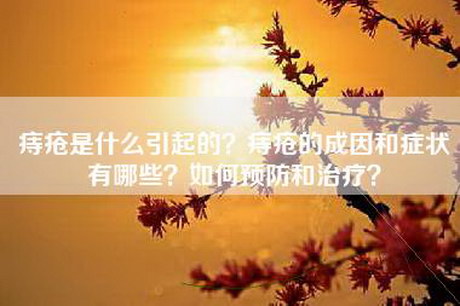 痔疮是什么引起的？痔疮的成因和症状有哪些？如何预防和治疗？