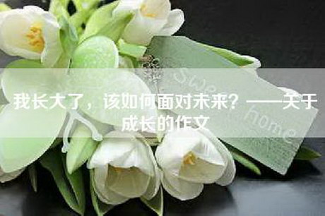 我长大了，该如何面对未来？——关于成长的作文
