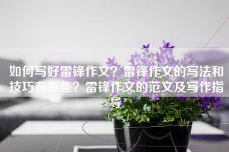 如何写好雷锋作文？雷锋作文的写法和技巧有哪些？雷锋作文的范文及写作指导