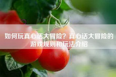 如何玩真心话大冒险？真心话大冒险的游戏规则和玩法介绍