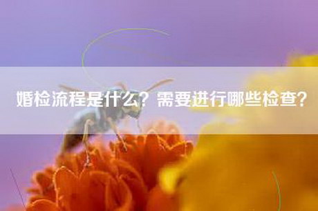婚检流程是什么?需要进行哪些检查? 婚检流程是什么?需要进行哪些检查?