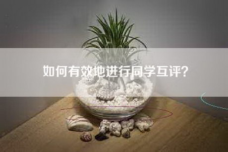 如何有效地进行同学互评？