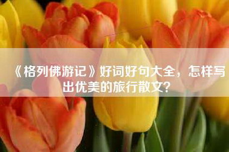 《格列佛游记》好词好句大全，怎样写出优美的旅行散文？