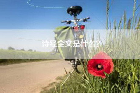 诗经全文是什么? 诗经全文是什么?