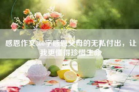 感恩作文300字感恩父母的无私付出，让我更懂得珍惜生命