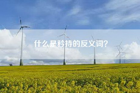 什么是矜持的反义词？