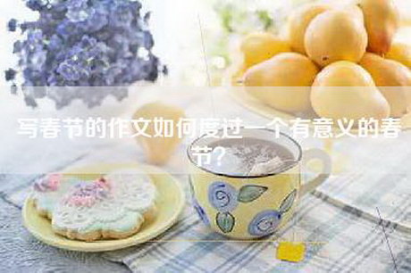 写春节的作文如何度过一个有意义的春节？
