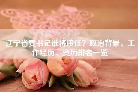 辽宁省委书记谁将接任？政治背景、工作经历、资历排名一览