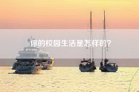 你的校园生活是怎样的? 你的校园生活是怎样的?