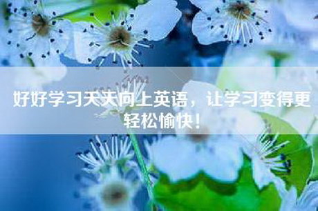 好好学习天天向上英语，让学习变得更轻松愉快！