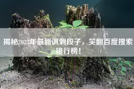 揭秘2023年最新讽刺段子，笑翻百度搜索排行榜！
