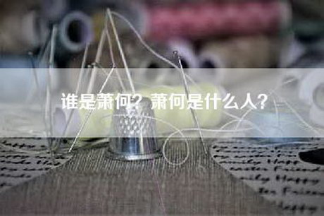 谁是萧何？萧何是什么人？