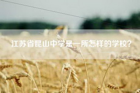 江苏省昆山中学是一所怎样的学校? 江苏省昆山中学是一所怎样的学校?