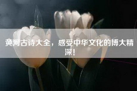 黄河古诗大全，感受中华文化的博大精深！
