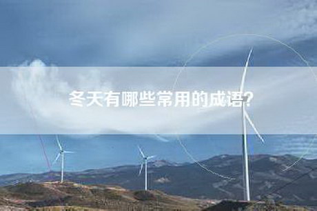 冬天有哪些常用的成语？