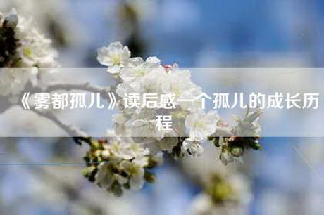 《雾都孤儿》读后感一个孤儿的成长历程