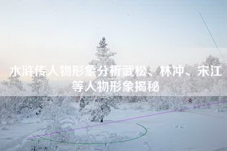 水浒传人物形象分析武松、林冲、宋江等人物形象揭秘 水浒传人物形象分析武松、林冲、宋江等人物形象揭秘