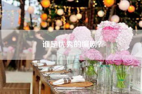 谁是优秀的编剧? 谁是优秀的编剧?