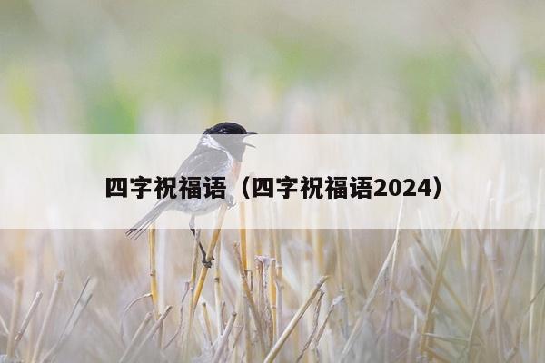 四字祝福语（四字祝福语2024）