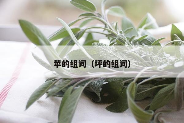 苹的组词（坪的组词）