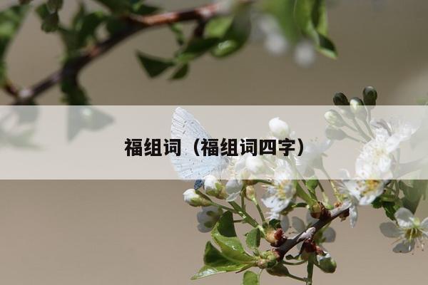 福组词（福组词四字）